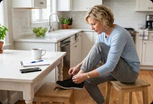 woman preparing for sport