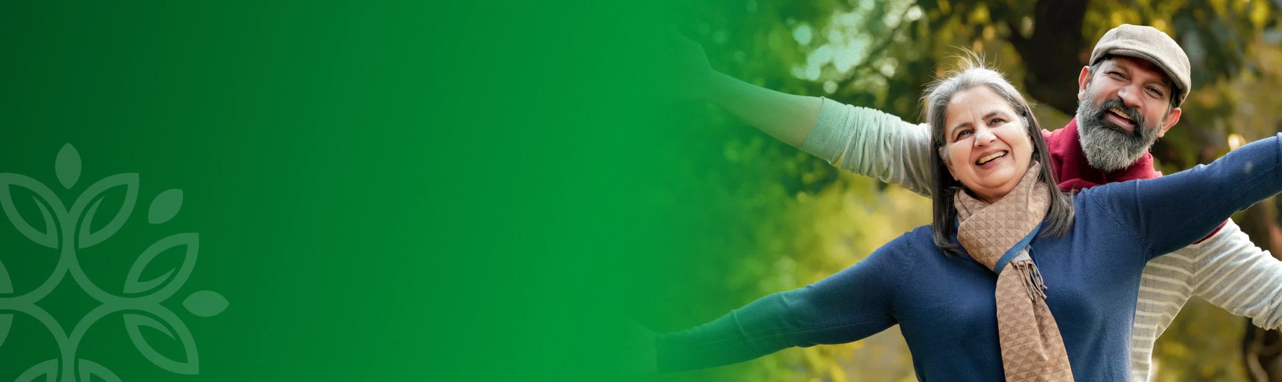 anner promoting Nature's Blast products for well-being featuring a smiling couple.