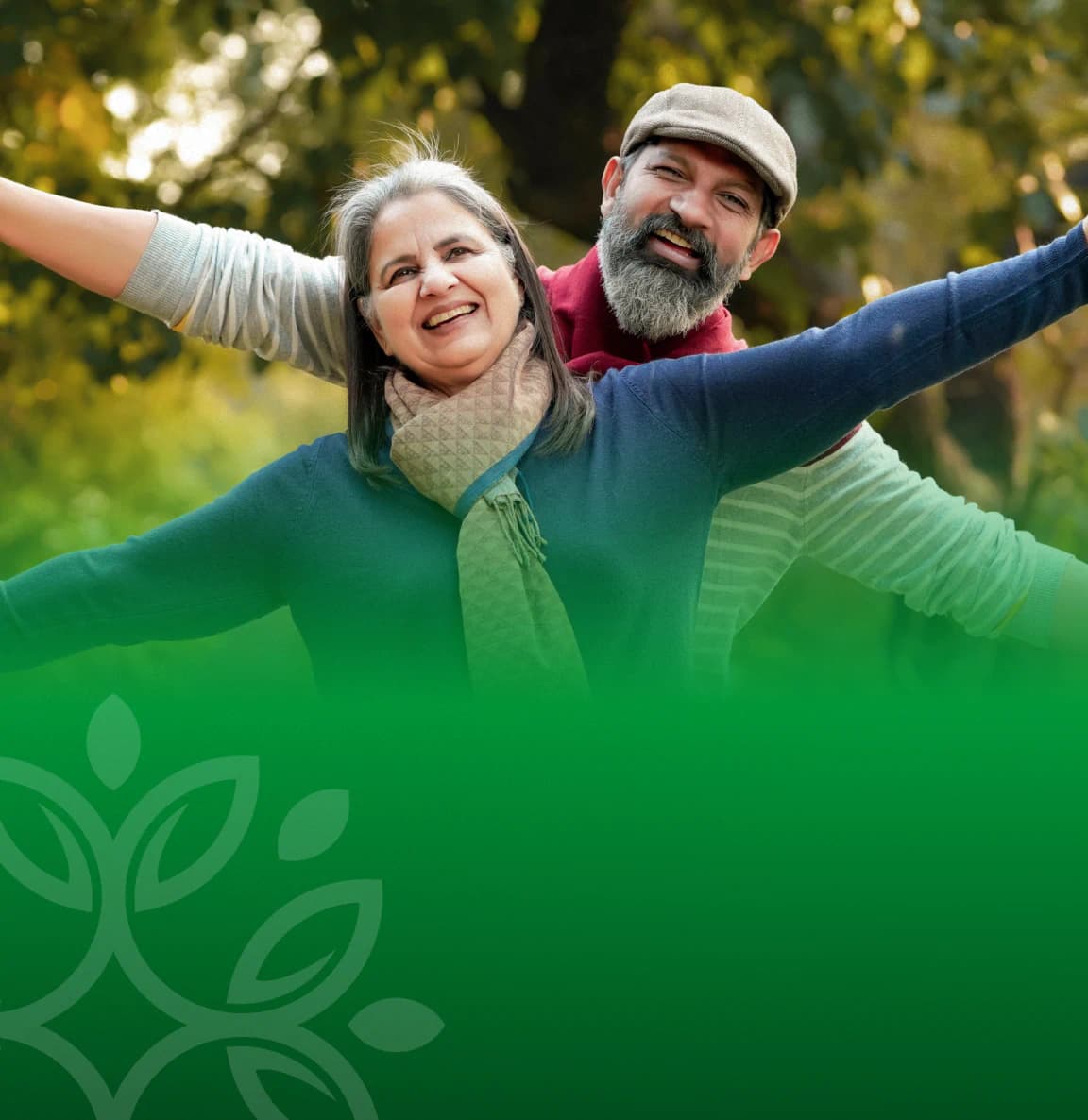 anner promoting Nature's Blast products for well-being featuring a smiling couple.